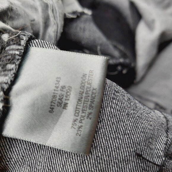 Metaphor Black Jeans Size 14 Faux Zipper Pockets - Picture 8 of 9